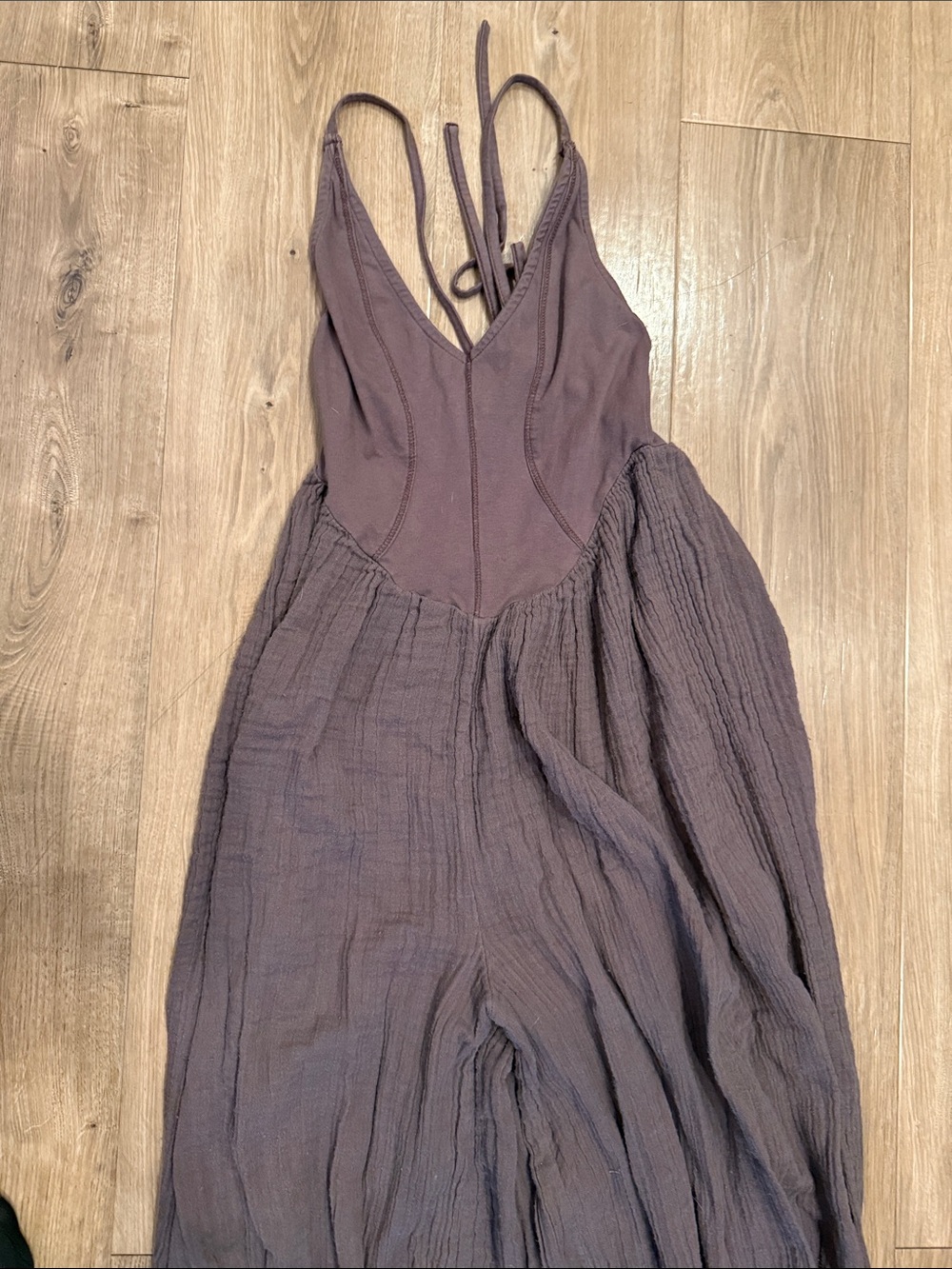Mauve Spaghetti Strap Maxi Dress